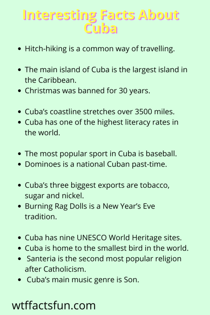 35 Interesting Facts About Cuba