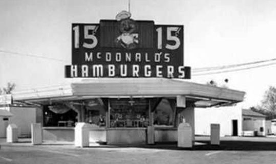 first McDonald's restaurant was opened in California