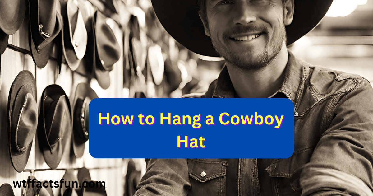 How to Hang a Cowboy Hat