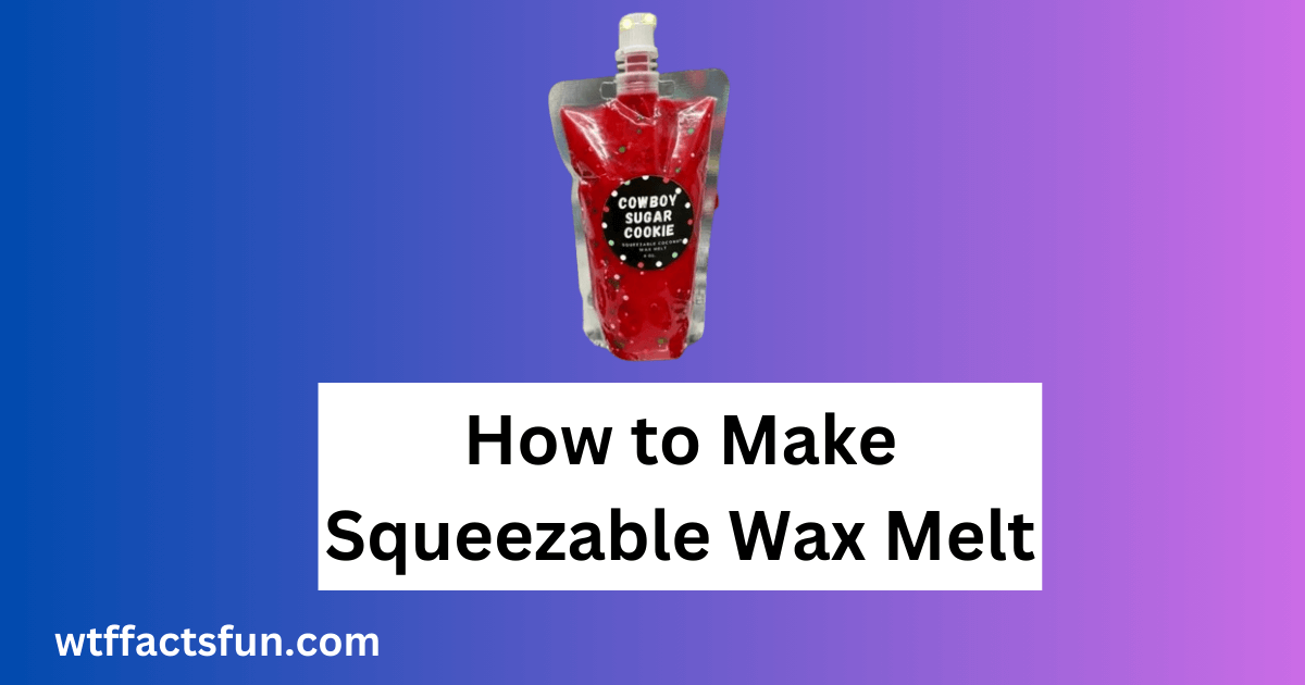 How to Make Squeezable Wax Melt